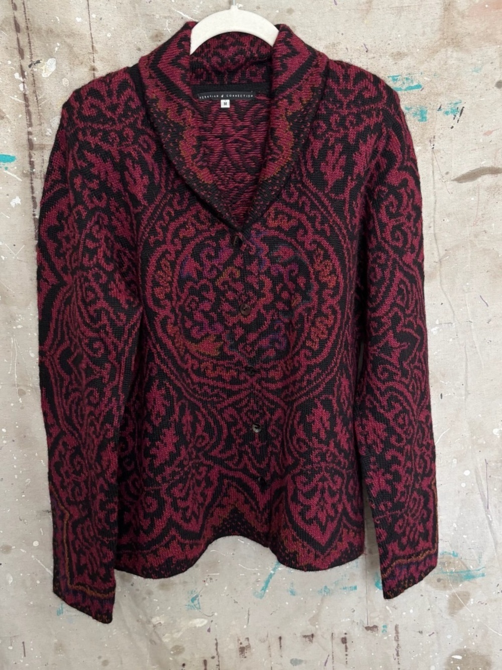 Peruvian Connection 100% Alpaca Knit Cardigan Sweater